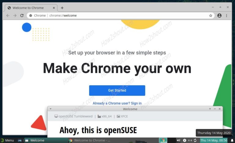 Chrome installed on OpenSUSE-min