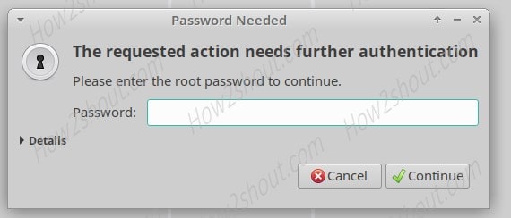 Enter user password-min