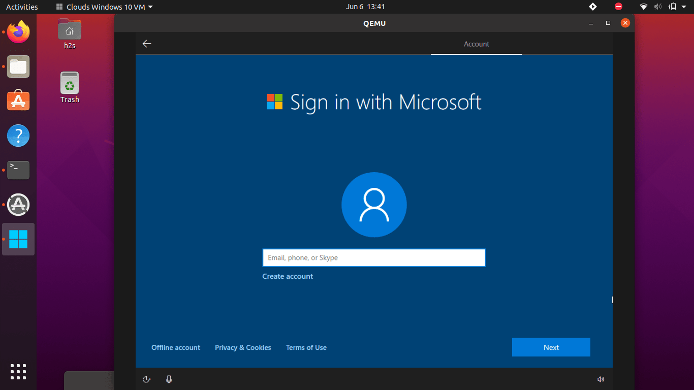 Create a password for Cloud Windows 10 VM-min
