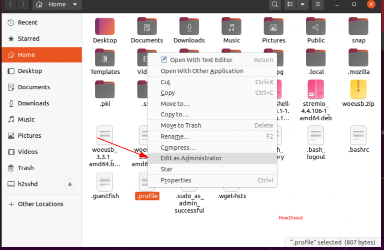 Edit File as root in Ubuntu Nautilus File manager-min
