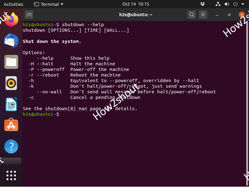 Different to shutdown Ubuntu Linux command line - Linux