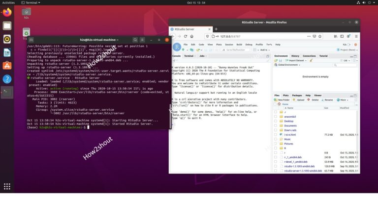 Install Rstudio server on Ubuntu 20.04 Linux