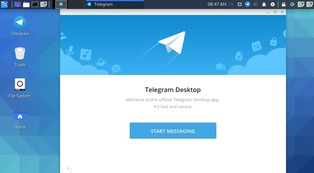 Run Telegram on Kali Linux