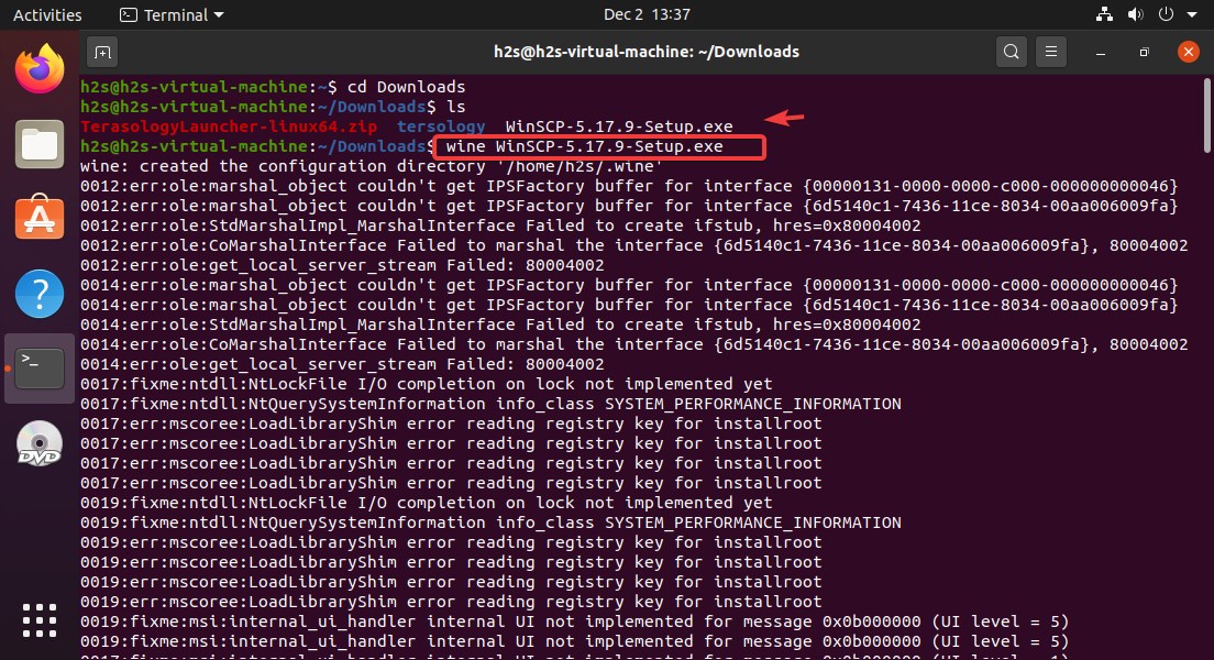 Execute command c. WINSCP терминал. Виртуальная машина Ubuntu 20.04 сервер. Ubuntu Server как подключить WINSCP.