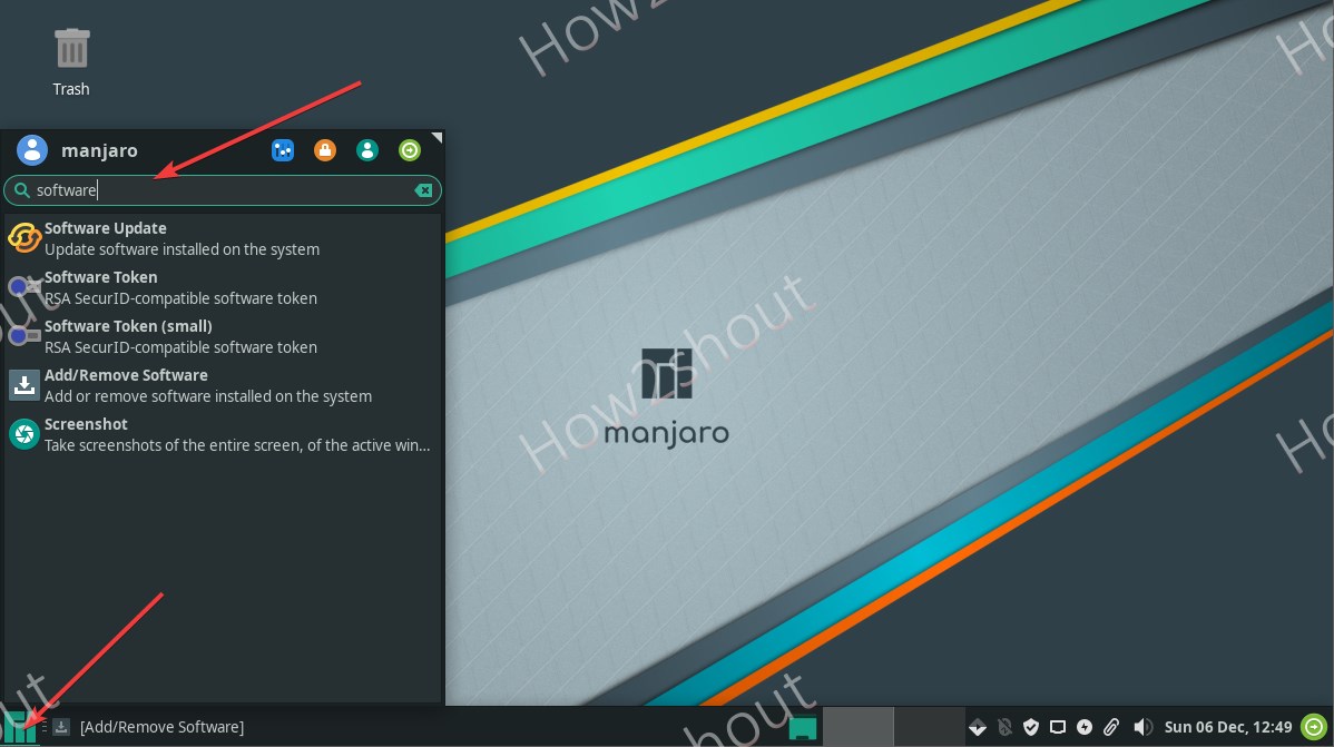 Manjaro software updater