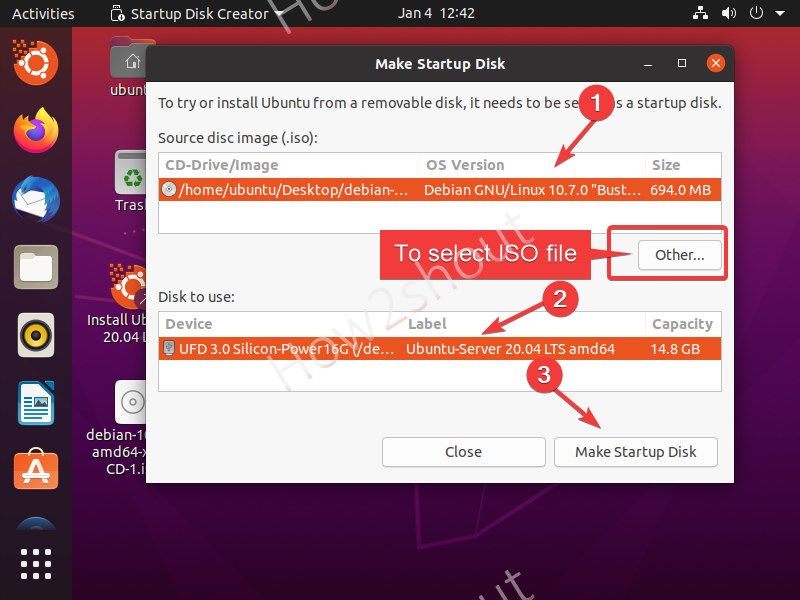 reform Krigsfanger Dem Create Live bootable USB using Ubuntu 20.04's Startup disk creator - Linux  Shout
