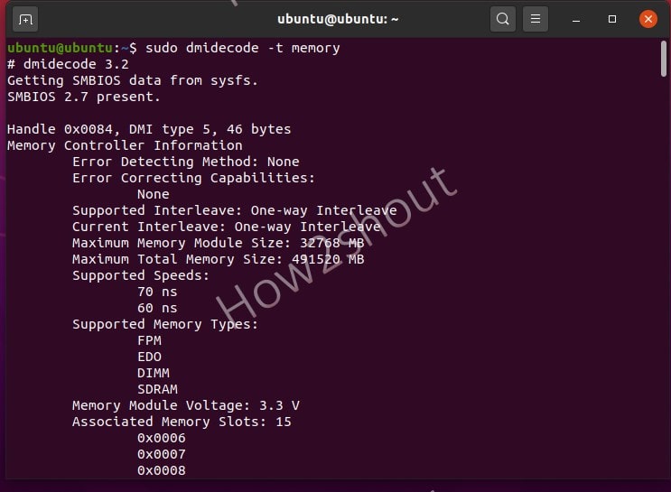 Get Each RAM DIMM slot info on Linux system min