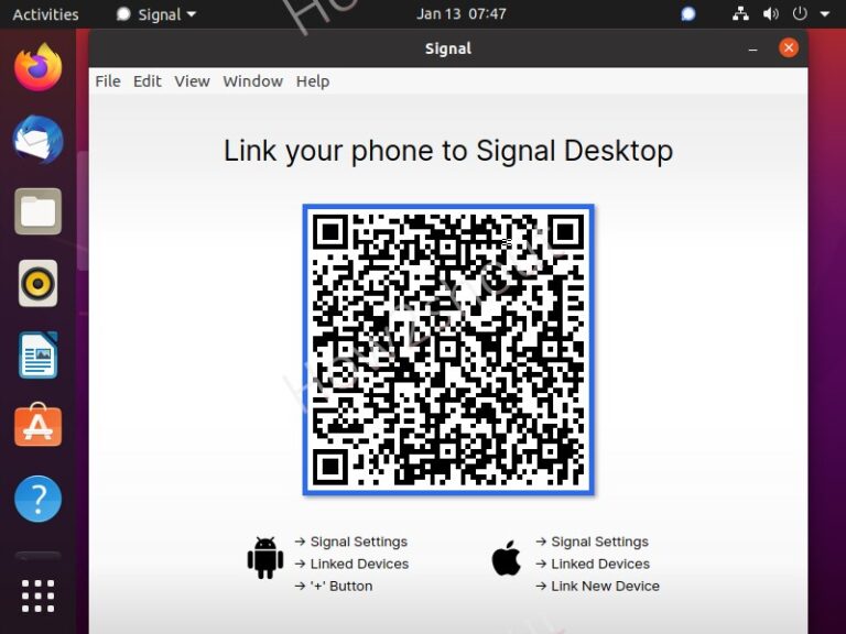 Install Signal app on Ubuntu 20.4 LTS linux
