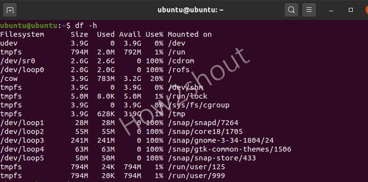 hard disk info