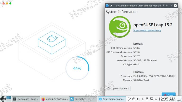 Kitematic Debian package install on OpenSUSE