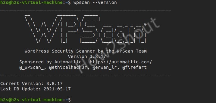 Wpscan check & install Ubuntu 20.04 version