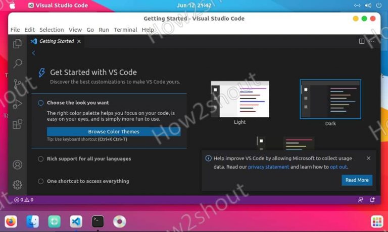 Visual Code Studio installation on Ubuntu Linux using .deb file