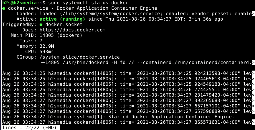 Check service status. Systemctl. Centos docker-compose install.