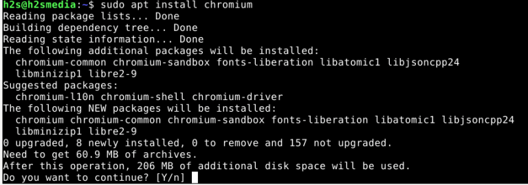 install Chromium Debian 11