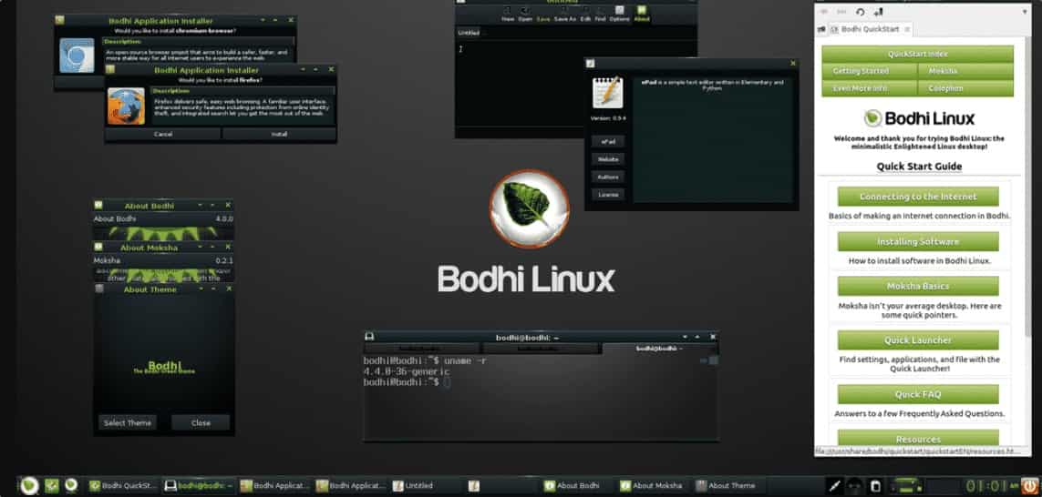 Bodhi Linux to run on VM