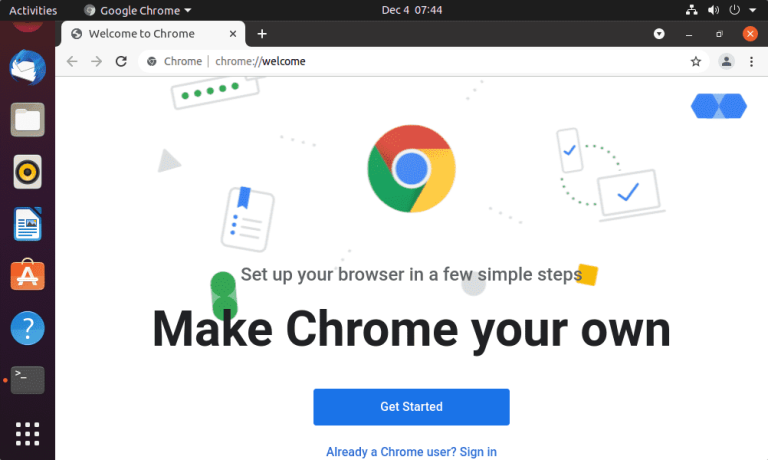 Google Chrome installation command for Ubuntu 22.04 Jammy