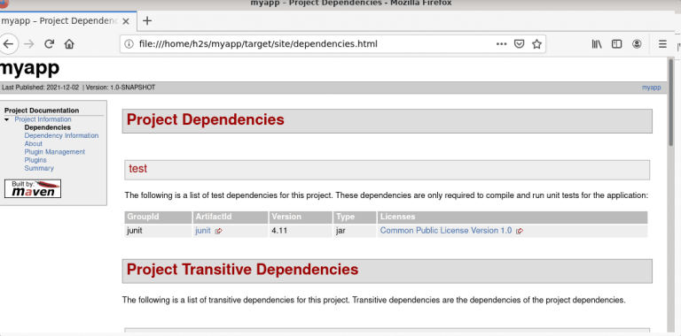 Install Apache Maven App site on Debian 11 Bullseye