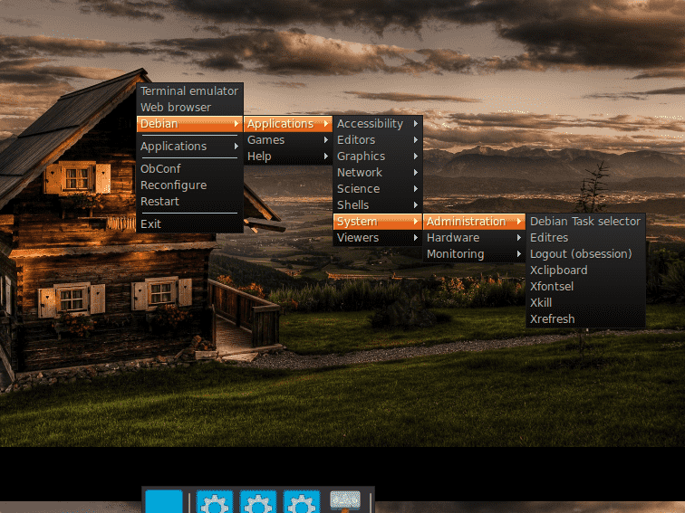 OpenBox Debian Menu