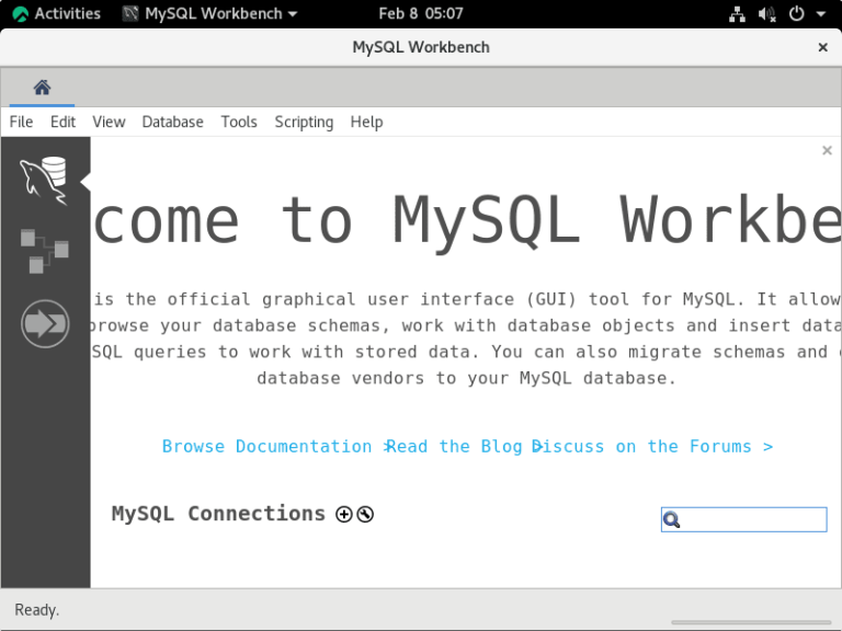 Install MySQL Workbench on Almalinux 8 Rocky Linux 8