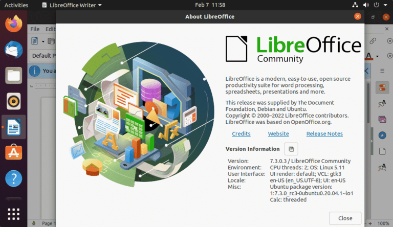 Steps to install LibreOffice in Ubuntu 22.04 20.04 LTS