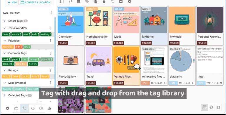 TagSpace Feature rich Note Taking app for Linux
