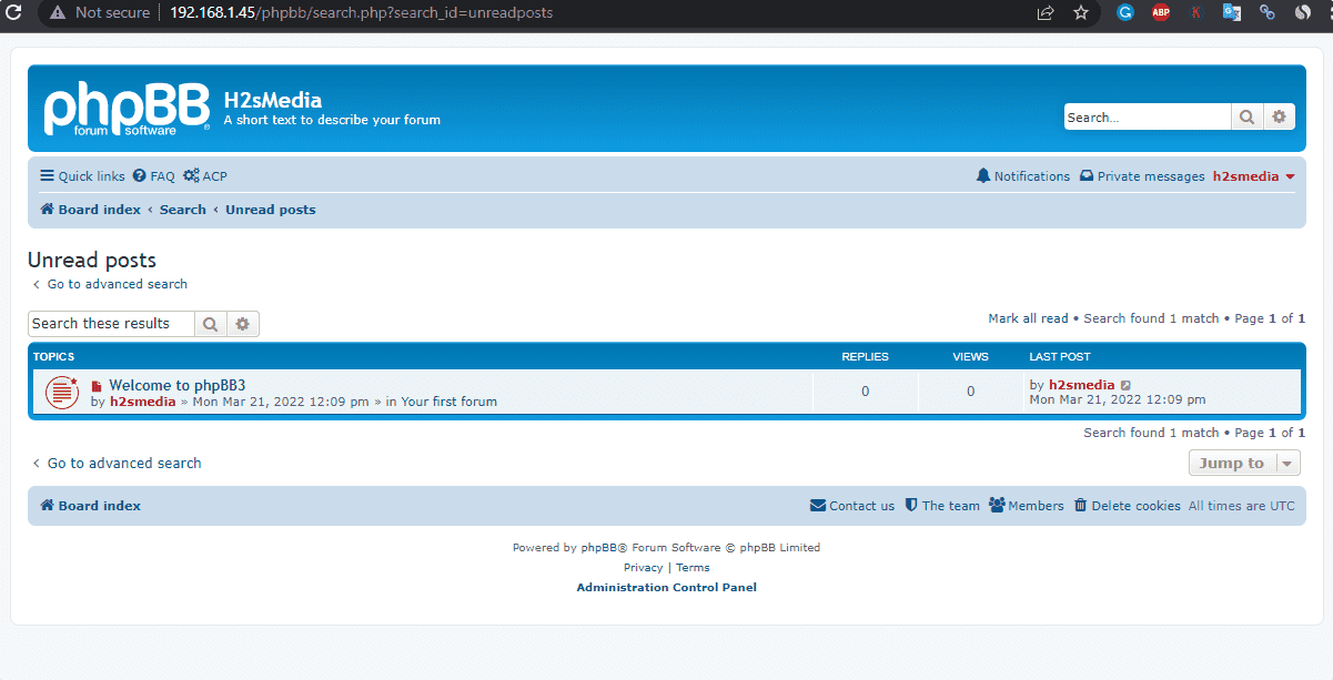 phpBB forum install Ubuntu 22.04 or 20.04