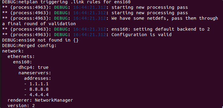 Apply Netplan configuration