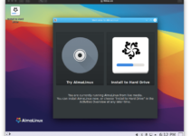 AlmaLinux 9, a RedHat Linux with KDE and Xfce desktops