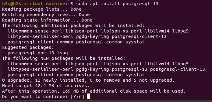 Install PostgreSQL 13 on Ubuntu 22.04