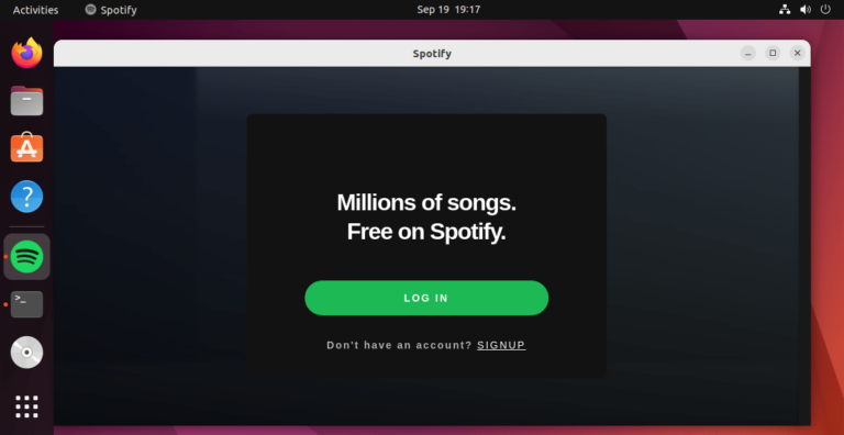 Install Spotify client app on Ubuntu 22.04