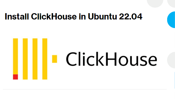 Install ClickHouse on Ubuntu 22.04 LTS Linux