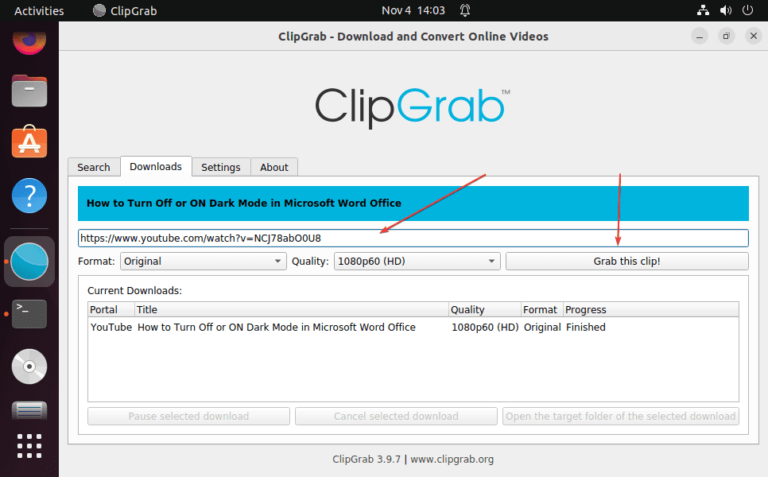 Install Clipgrab on Ubuntu 22.04 LTS Linux
