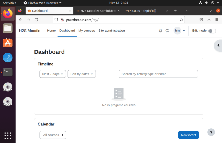 Installing Moodle on Ubuntu 20.04 LTS