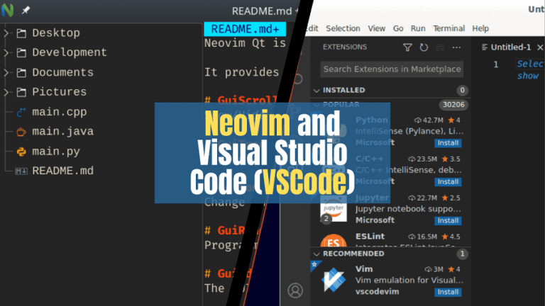 Neovim and Visual Studio Code VSCode min