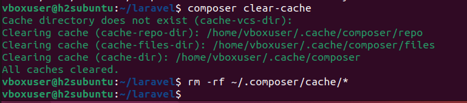 Clear the PHP Composer Cache