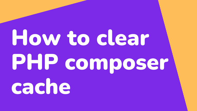 Clearing the PHP Composer cache