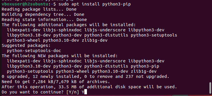 Install PIP Package manager Ubuntu linux