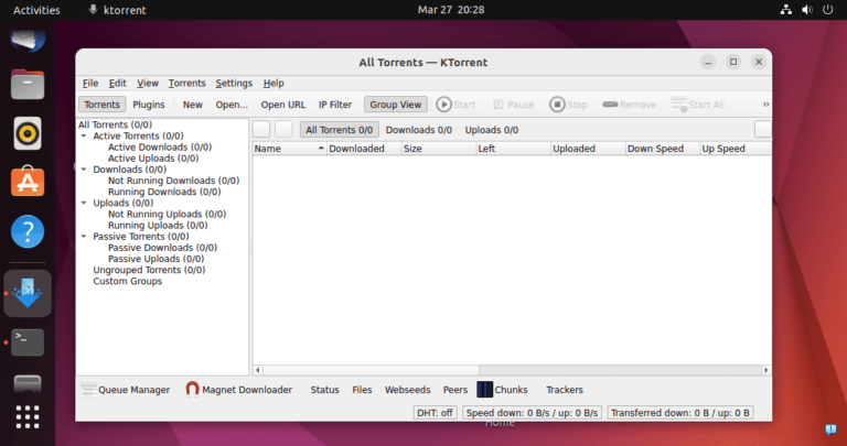 Installing KTorrent on Ubtunu 22.04 20.04