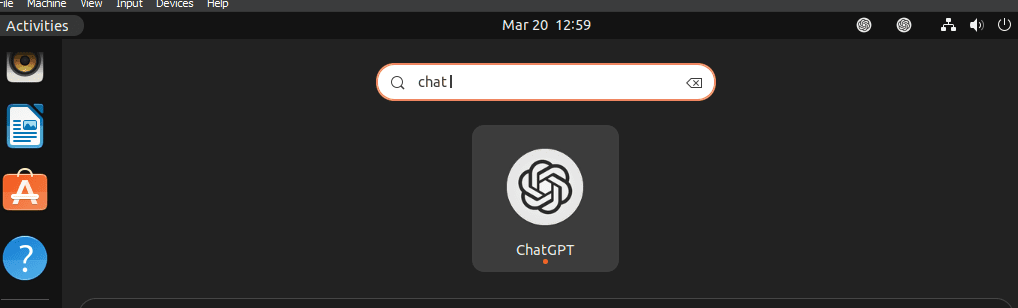 Open ChatGPT Ubuntu