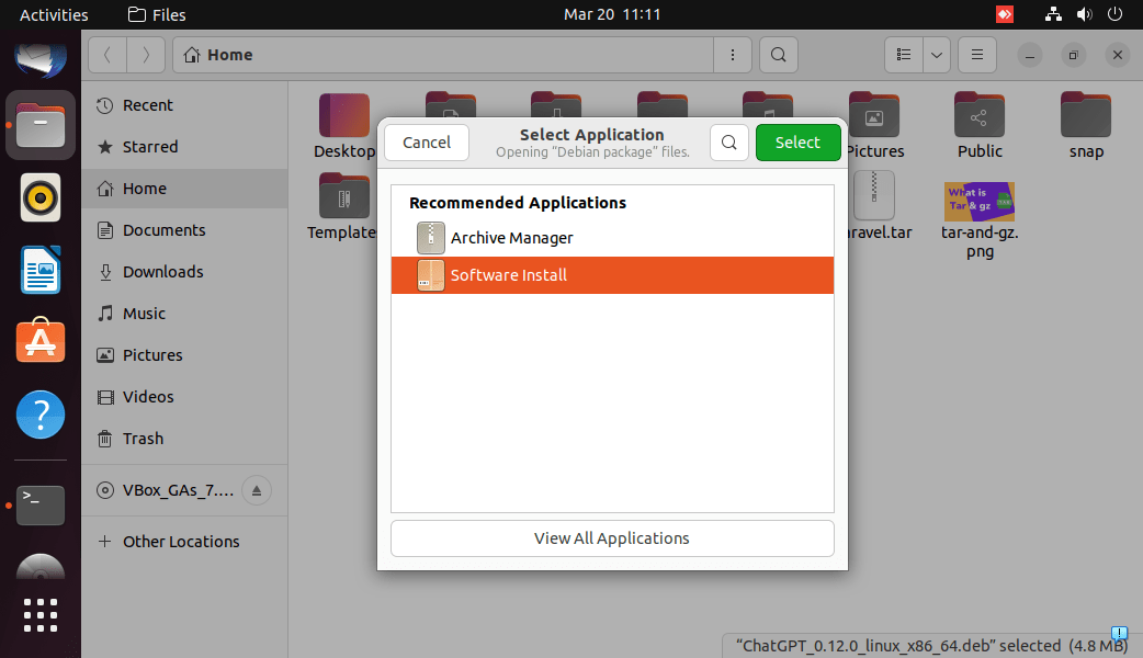 Software Install Ubuntu