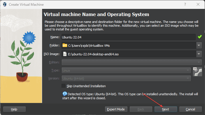 automatic installation of Ubuntu on VirtualBox