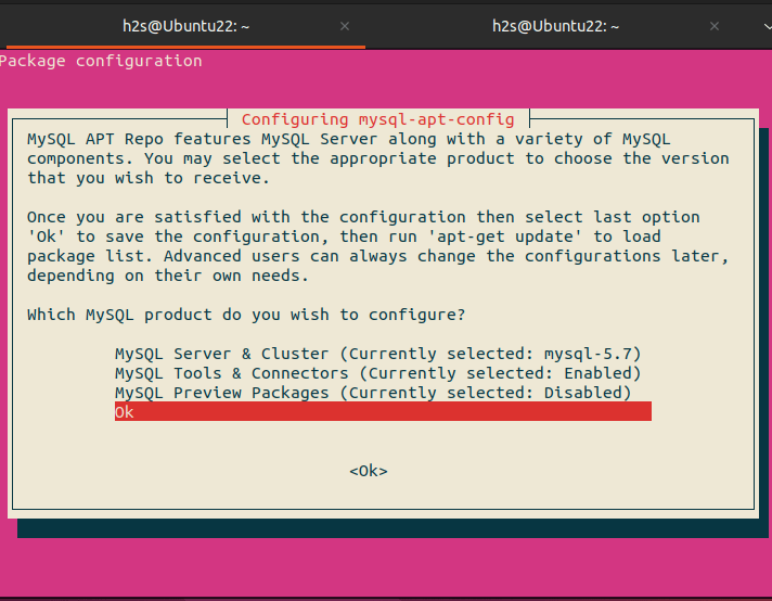 установка mysql 5.7 ubuntu 22.04