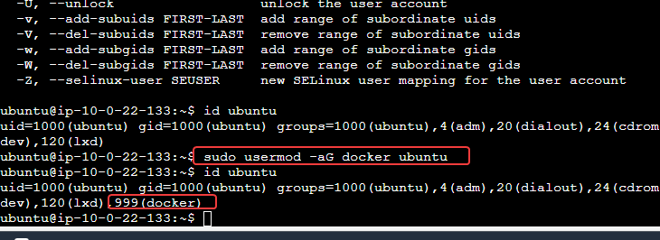 Add user to Docker group