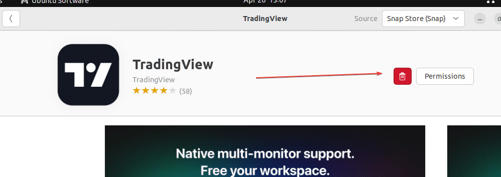 Remove or uninstall tradingview from ubuntu