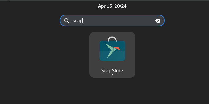 Snap Store Search in Debian