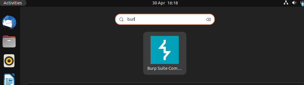 Start Burp Community suite