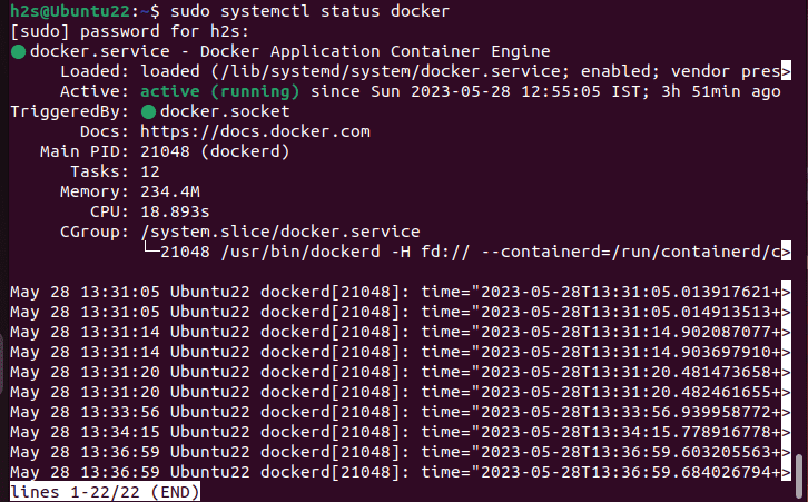 Check Docker is installed