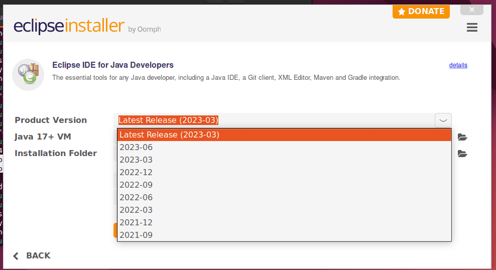 Eclipse IDE update in Ubuntu