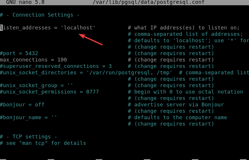 Allow IP address to connect Dataabse