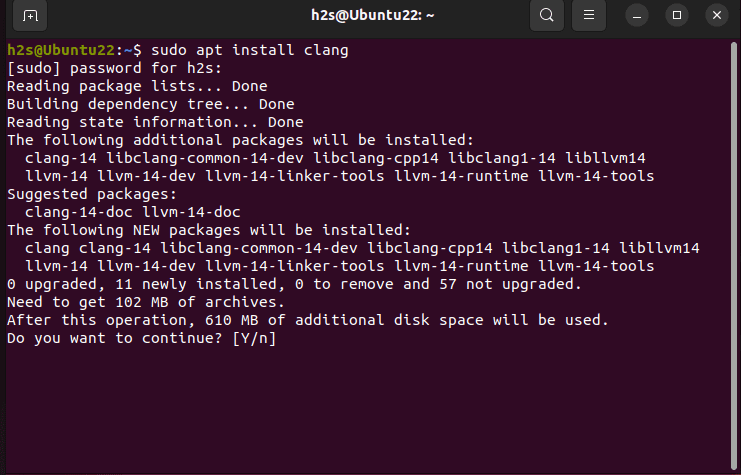 Install Clang on Ubuntu
